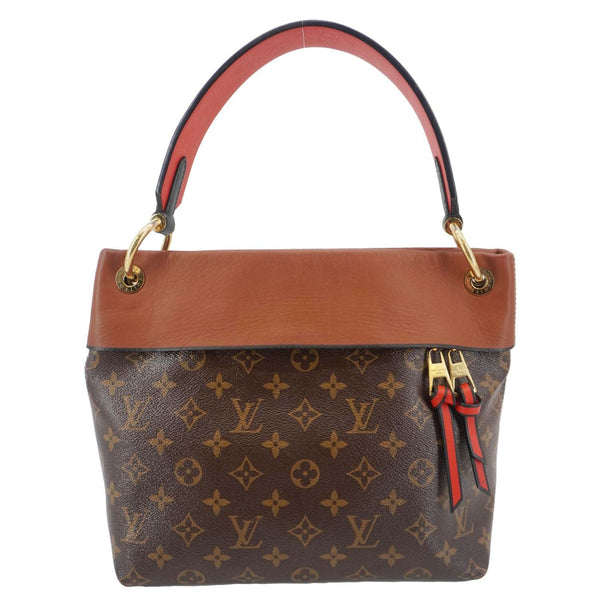 LOUIS VUITTON Tuileries Besace Monogram Canvas Shoulder Bag Brown