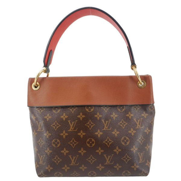 LOUIS VUITTON Tuileries Besace Monogram Canvas Shoulder Bag Brown