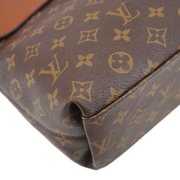 LOUIS VUITTON Tuileries Besace Monogram Canvas Shoulder Bag Brown