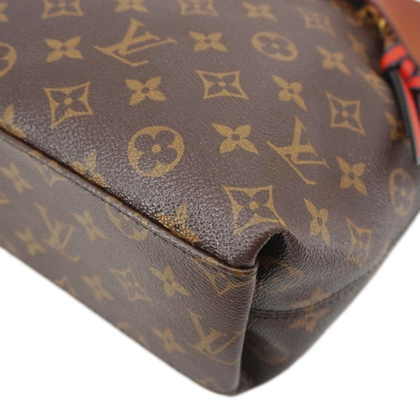 LOUIS VUITTON Tuileries Besace Monogram Canvas Shoulder Bag Brown