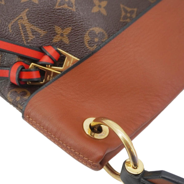 LOUIS VUITTON Tuileries Besace Monogram Canvas Shoulder Bag Brown