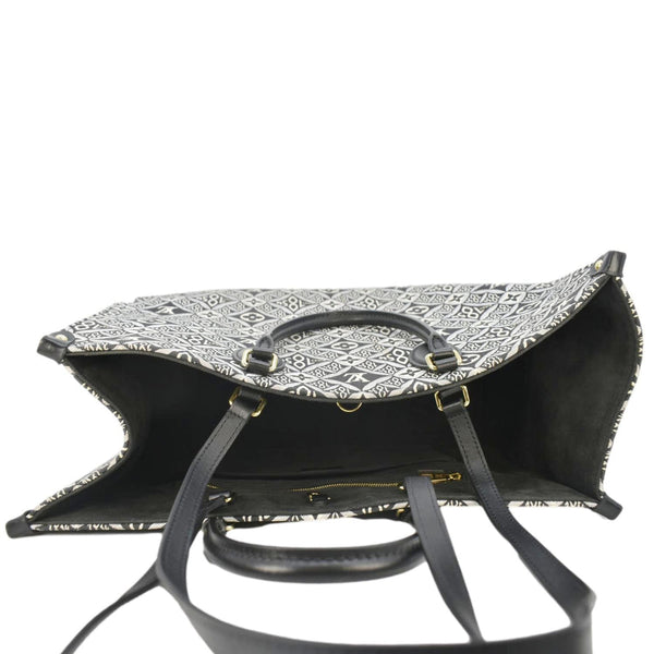 LOUIS VUITTON Onthego GM 1854 Jacquard Tote Bag Grey