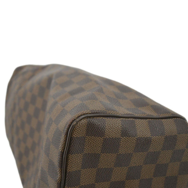 LOUIS VUITTON Speedy 35 Damier Ebene Satchel Bag Brown