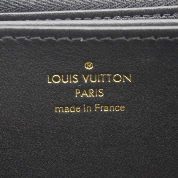 LOUIS VUITTON Coussin Embossed Leather Zippy Wallet Black