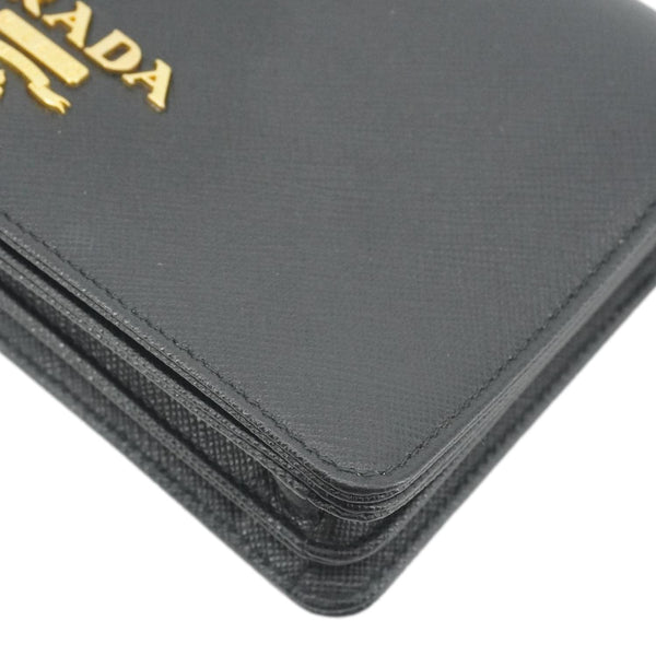 PRADA Saffiano Lux Chain Crossbody Bag Black