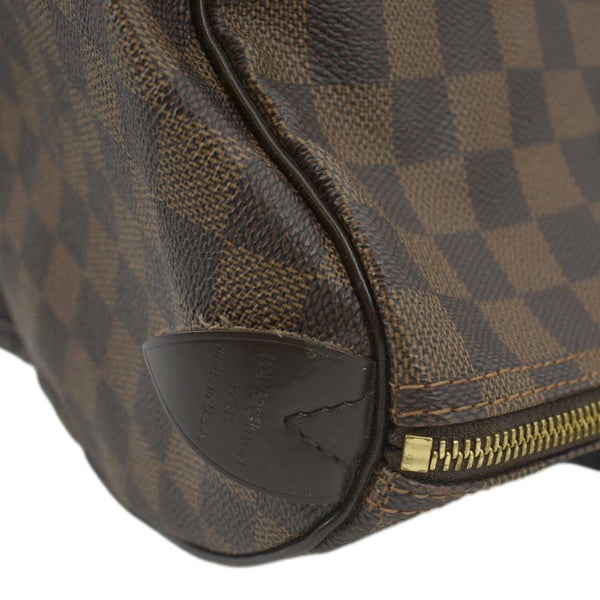 LOUIS VUITTON Speedy 35 Damier Ebene Satchel Bag Brown