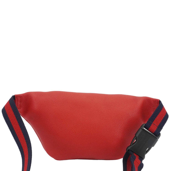 GUCCI Print Small Leather Belt Waist Bum Bag Red 527792