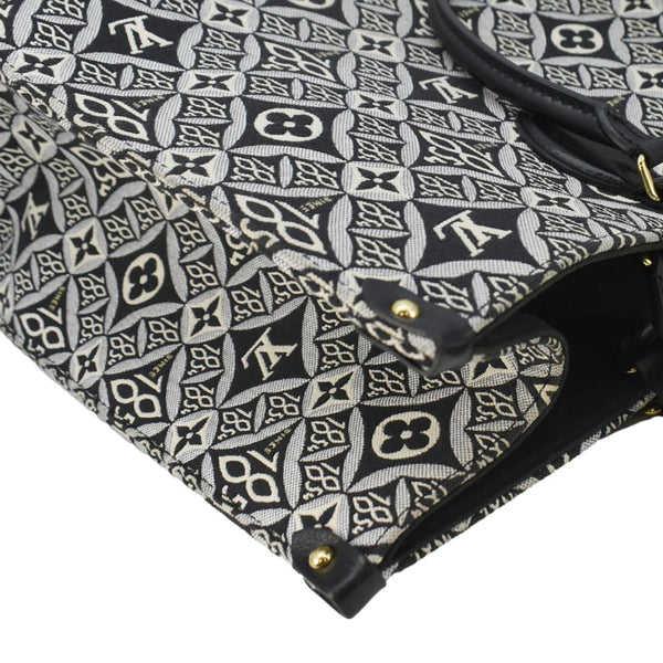 LOUIS VUITTON Onthego GM 1854 Jacquard Tote Bag Grey