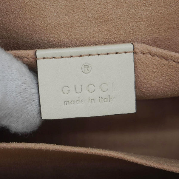 GUCCI Padlock Medium GG Supreme Canvas Tote Bag Beige 498156