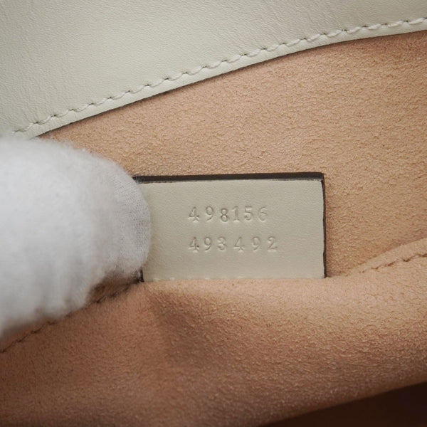 GUCCI Padlock Medium GG Supreme Canvas Tote Bag Beige 498156