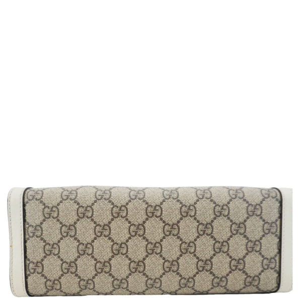 GUCCI Padlock Medium GG Supreme Canvas Tote Bag Beige 498156