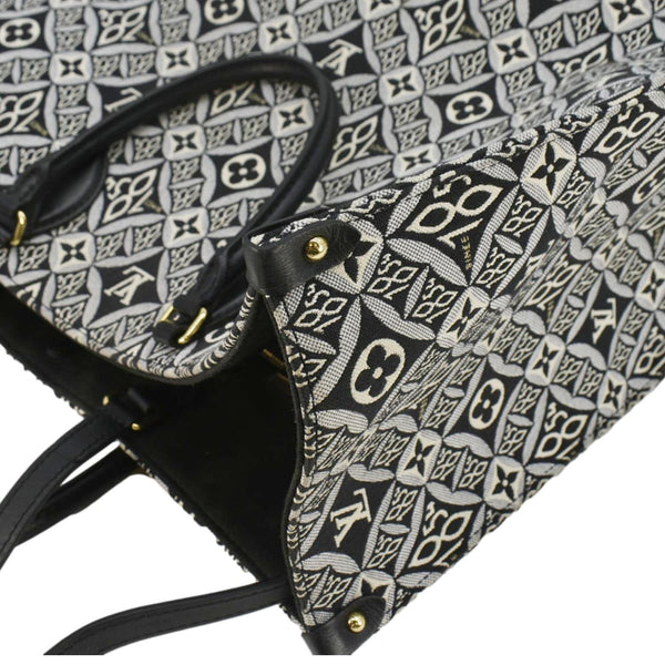 LOUIS VUITTON Onthego GM 1854 Jacquard Tote Bag Grey