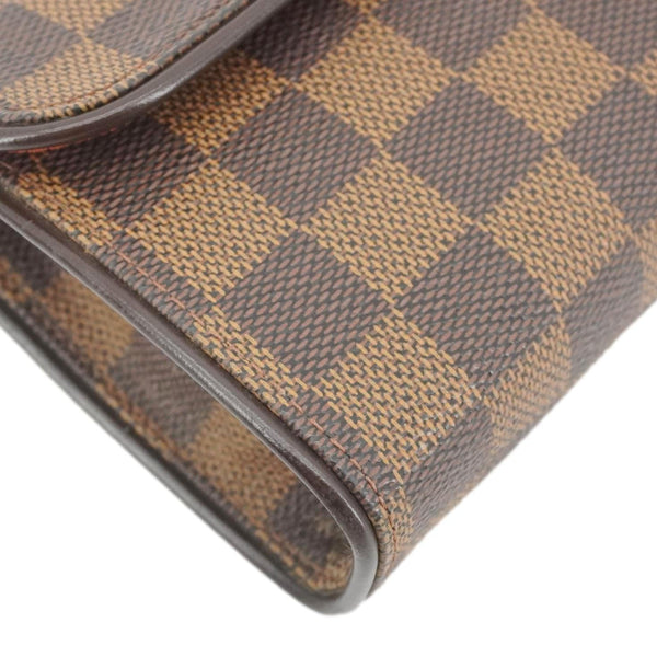 LOUIS VUITTON Pochette Florentine Damier Ebene Waist Bag Brown