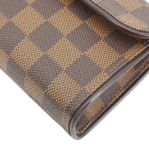 LOUIS VUITTON Pochette Florentine Damier Ebene Waist Bag Brown