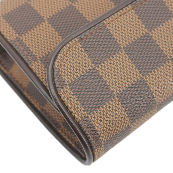 LOUIS VUITTON Pochette Florentine Damier Ebene Waist Bag Brown