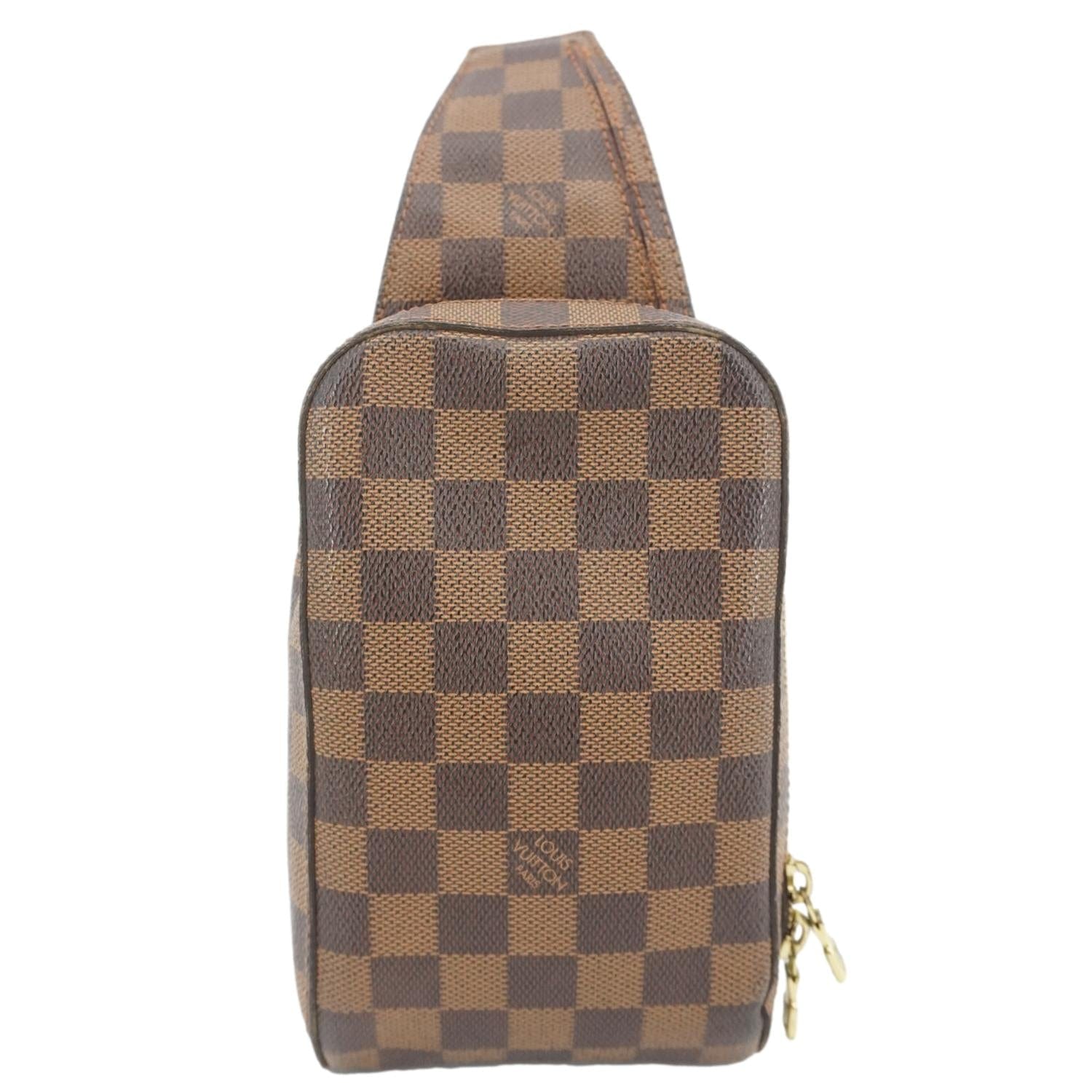 LOUIS VUITTON Geronimos Damier Ebene Sling Bag Brown