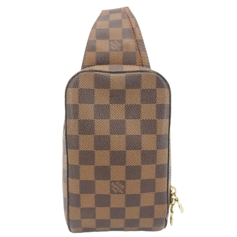 LOUIS VUITTON Geronimos Damier Ebene Sling Bag Brown