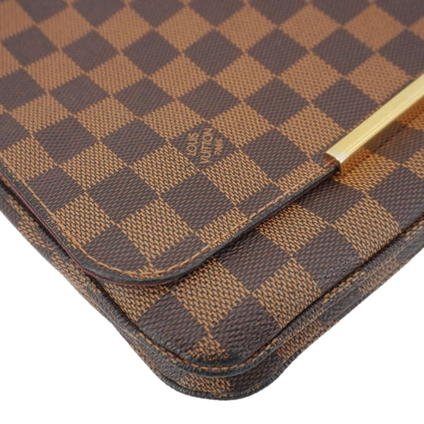 LOUIS VUITTON Hoxton GM Damier Ebene Crossbody Bag Brown
