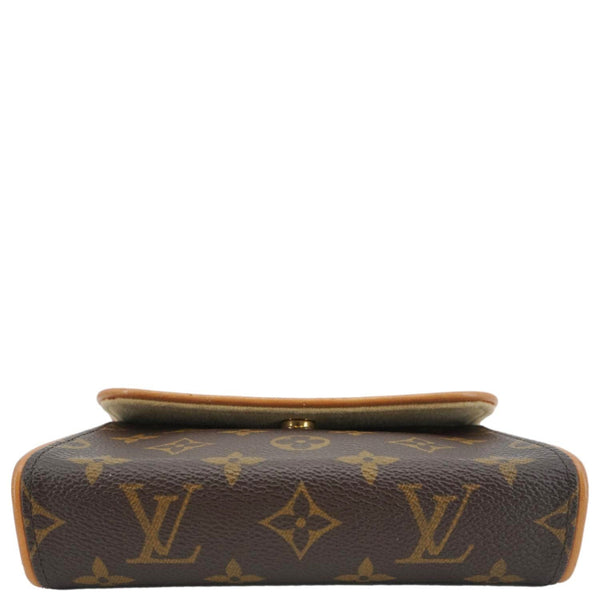 LOUIS VUITTON Pochette Florentine Monogram Canvas Waist Bag Brown