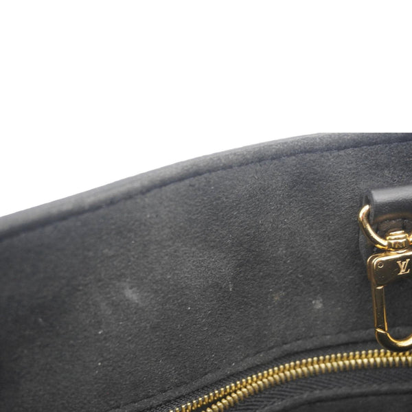 LOUIS VUITTON Onthego PM Giant Monogram Empreinte Leather Shoulder Bag Black