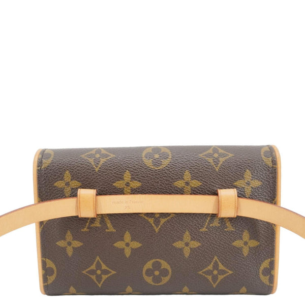 LOUIS VUITTON Pochette Florentine Monogram Canvas Waist Bag Brown