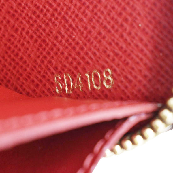 LOUIS VUITTON Clemence Damier Ebene Zippy Wallet Brown