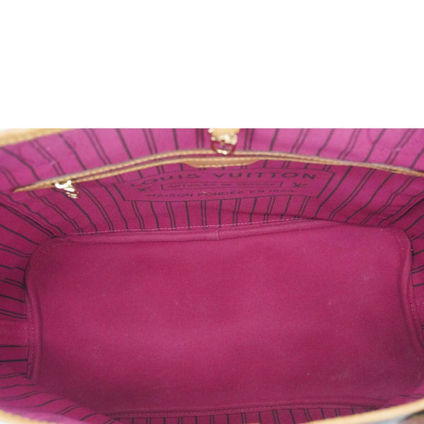 LOUIS VUITTON Neverfull MM Monogram Canvas Shoulder Bag Brown