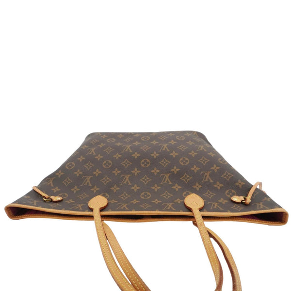 LOUIS VUITTON Neverfull MM Monogram Canvas Shoulder Bag Brown