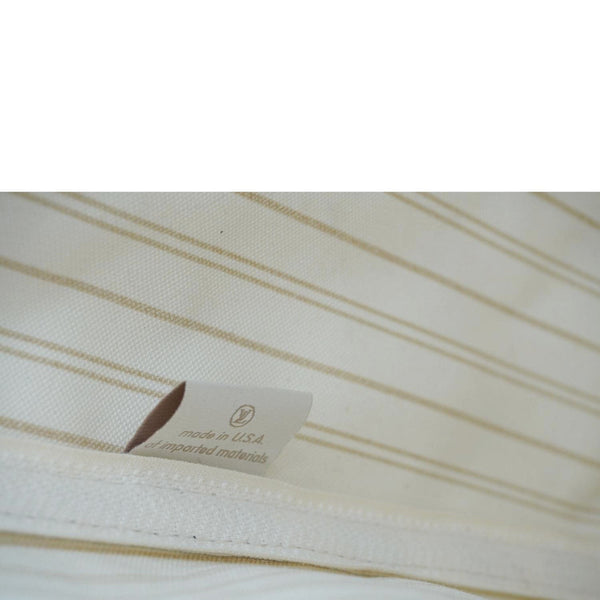 LOUIS VUITTON Neverfull MM Damier Azur Tote Shoulder Bag White