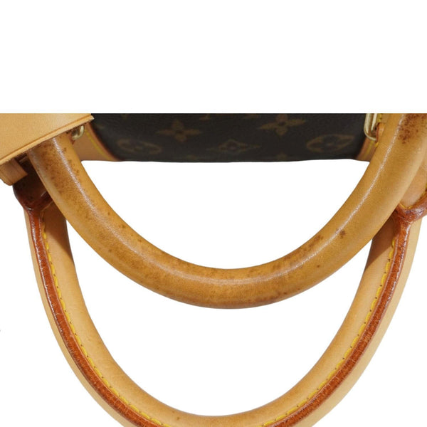 LOUIS VUITTON Keepall 55 Bandouliere Monogram Canvas Travel Bag Brown