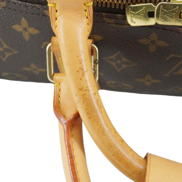 LOUIS VUITTON Keepall 55 Bandouliere Monogram Canvas Travel Bag Brown