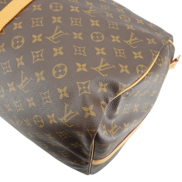 LOUIS VUITTON Keepall 55 Bandouliere Monogram Canvas Travel Bag Brown