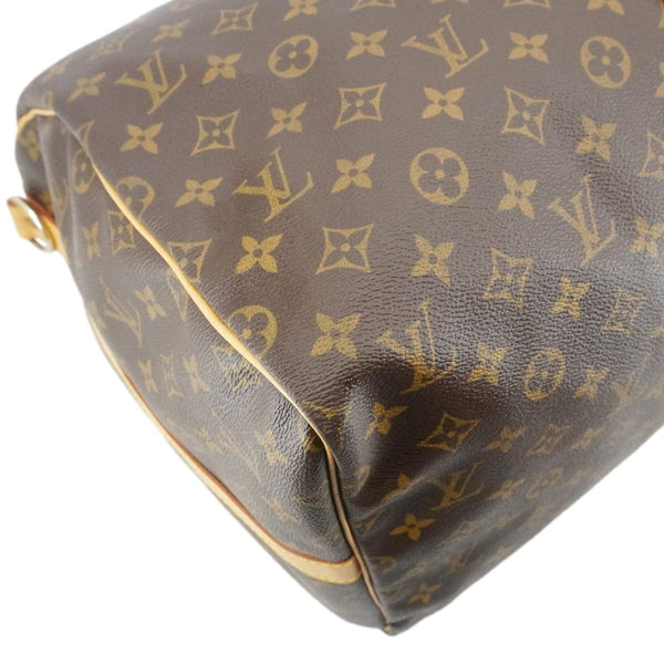 LOUIS VUITTON Keepall 55 Bandouliere Monogram Canvas Travel Bag Brown