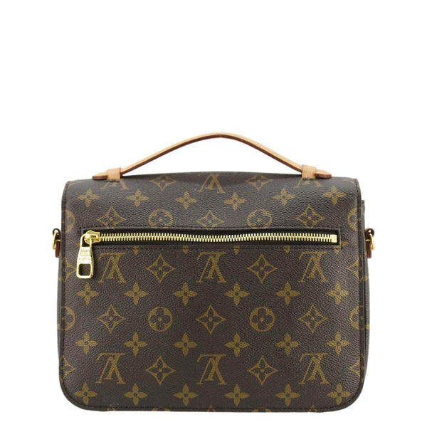 LOUIS VUITTON Metis Pochette Monogram Canvas Crossbody Bag Brown
