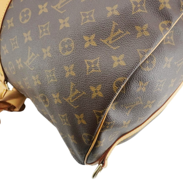 LOUIS VUITTON Keepall 55 Bandouliere Monogram Canvas Travel Bag Brown