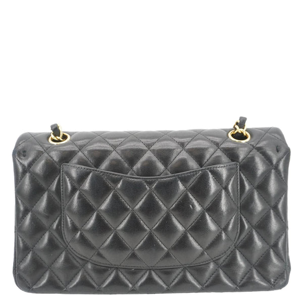 CHANEL Classic Double Flap Quilted Leather Crossbody Bag Black