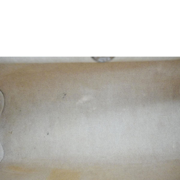 HERMES Herbag Toile Canvas Tote Shoulder Bag Off White