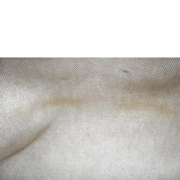 HERMES Herbag Toile Canvas Tote Shoulder Bag Off White