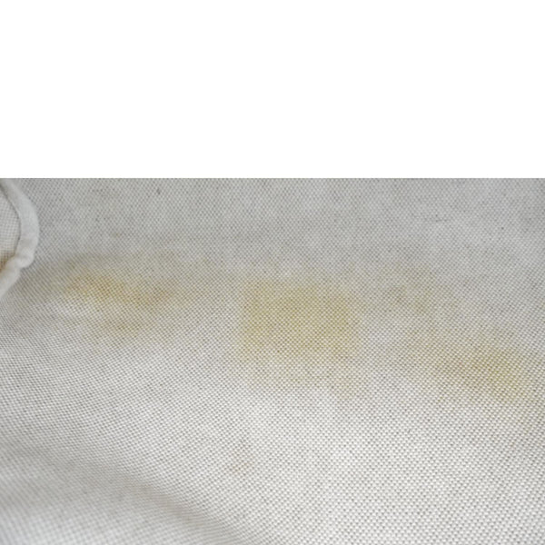 HERMES Herbag Toile Canvas Tote Shoulder Bag Off White