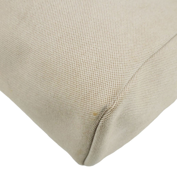 HERMES Herbag Toile Canvas Tote Shoulder Bag Off White