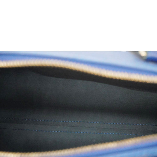 LOUIS VUITTON Speedy 30 Epi Leather Satchel Bag Blue