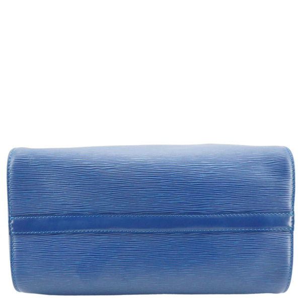 LOUIS VUITTON Speedy 30 Epi Leather Satchel Bag Blue