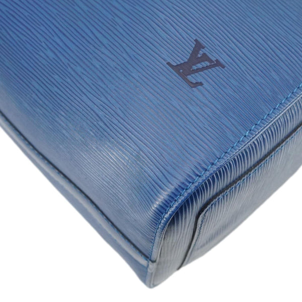 LOUIS VUITTON Speedy 30 Epi Leather Satchel Bag Blue