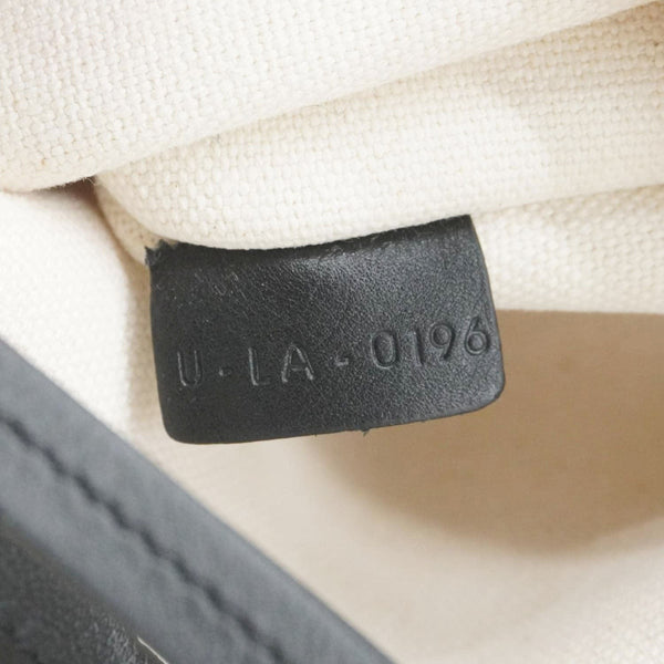 CELINE Luggage Phantom Medium Cotton Canvas Tote Bag White