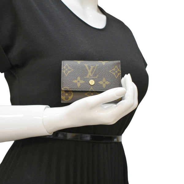 LOUIS VUITTON Trifold Monogram Canvas Wallet Brown