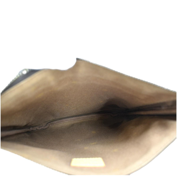 LOUIS VUITTON Bosphore Pochette Monogram Canvas Shoulder Bag Brown