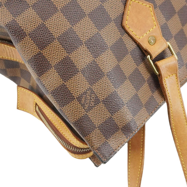 LOUIS VUITTON Chelsea Damier Ebene Shoulder Bag Brown