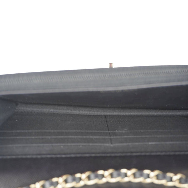 CHANEL Trendy CC Quilted Leather Wallet On Chain Crossbody Bag Black