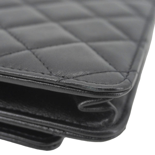 CHANEL Trendy CC Quilted Leather Wallet On Chain Crossbody Bag Black