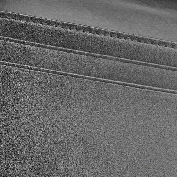 MCM Patricia Three Fold Visetos Monogram Canvas Wallet Black